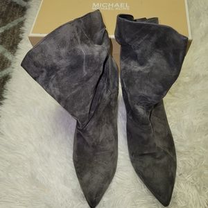 Grey sueade MK booties .